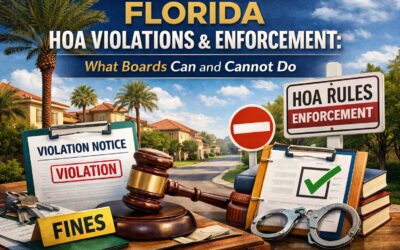 Florida HOA Violations and Enforcement: What Boards Can and Cannot Do