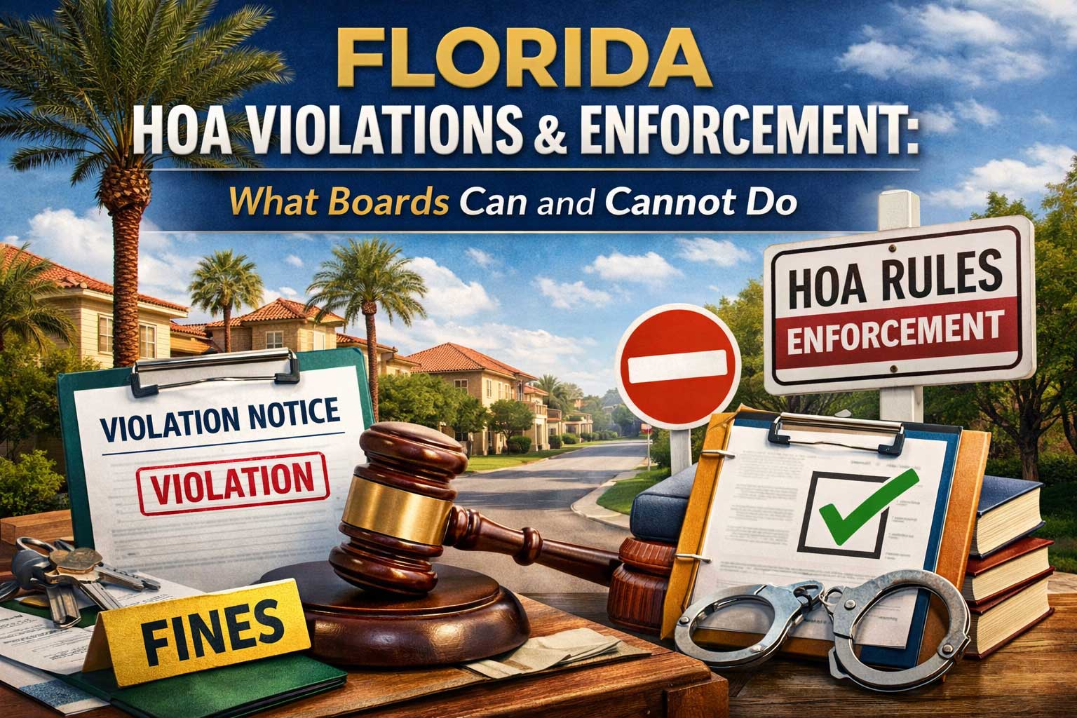 Florida HOA Violations and Enforcement Rules What Boards Can and Cannot Do