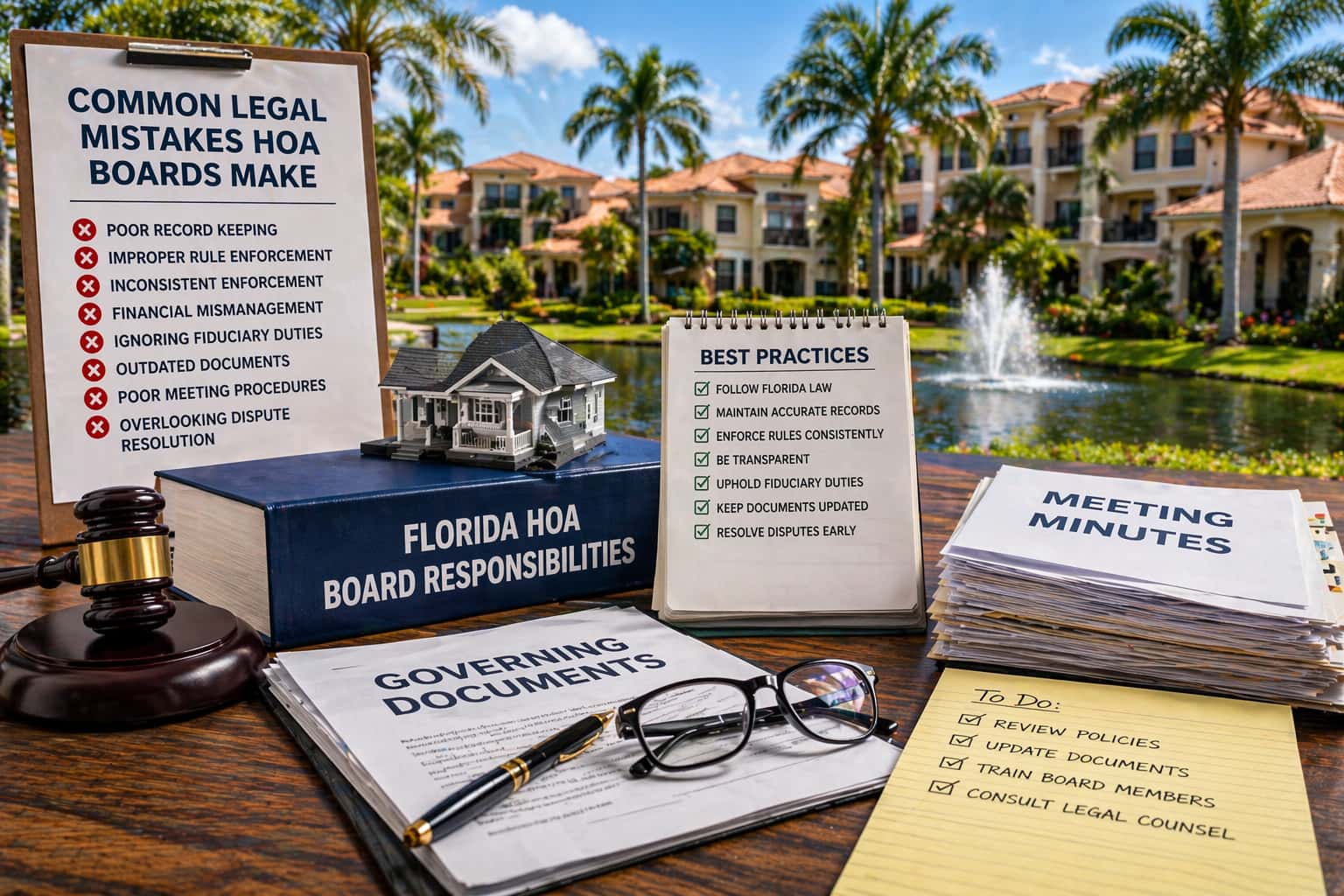 Biggest Legal Mistakes Florida HOA Boards Make